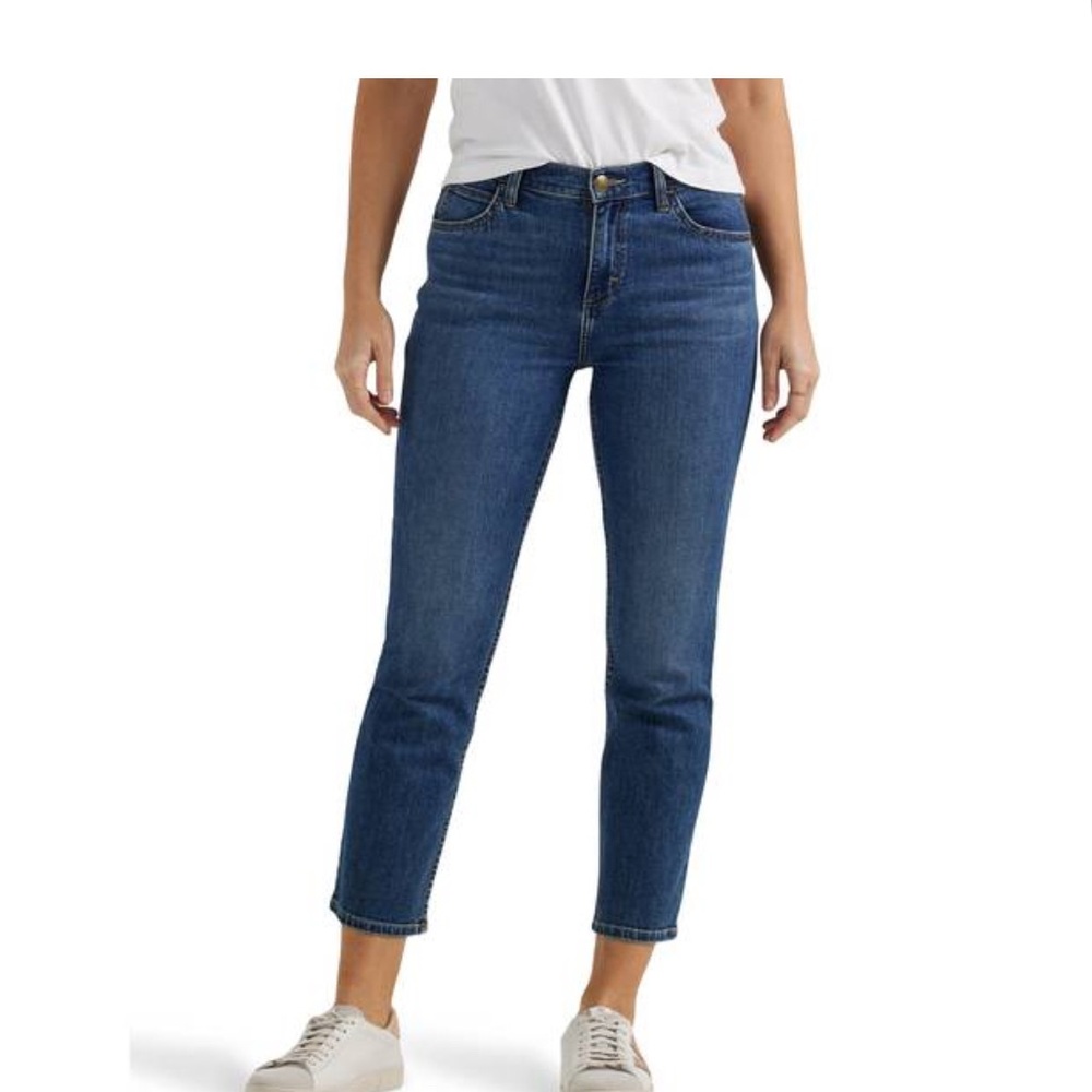 Lee Blue Ankle Cropped Jeans